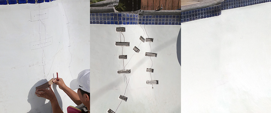 pool-002 Torque Lock Staples In A Pool